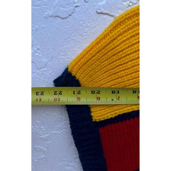 VTG Little Lisa Womens Pullover V Neck Sleeveless Sweater Top Colorblock Sz S - Picture 4 of 6